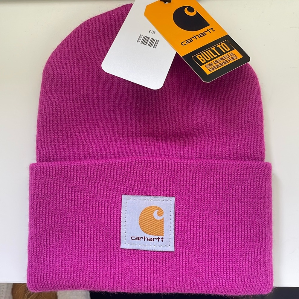 Fuchsia Carhartt beanie